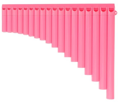 DECHOUS Pink Pan Flute Chinese Musical Instrument Traditional Pan Flute Easy to Play and Learn Abs Resin Material Stylish Design for Exploring Folk Melodies and Practice