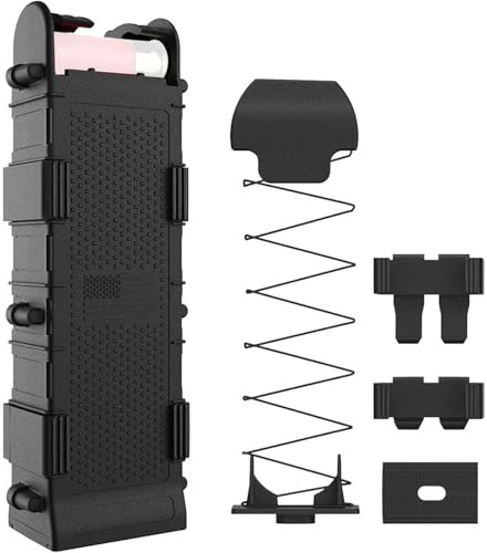 Vynebtrv Distributore di Cartucce per Fucili Calibro 12 – Custodia per Ricarica ad Accesso Rapido, Clip da Cintura Regolabile, Resistente Organizer in PA66