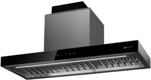 Cappa Aspirante da Incasso Kompatic Riva 90 KRV90SI, 90 cm, 800 m³/h, Motore Brushless, Classe A+++, LED Regolabili, Filtri Baffle, Controllo Touch, 3 Velocità + Boost e Super Boost, Acciaio Inox