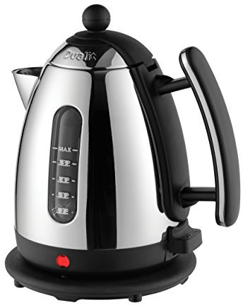 Dualit 72400 Cordless Jug Kettle, 1.5 L - Stainless Steel with Black Trim