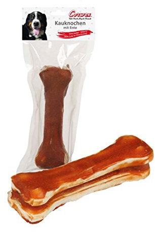 Corwex Hundesnack 1 x 15cm Kauknochen mit Ente (4er Pack)