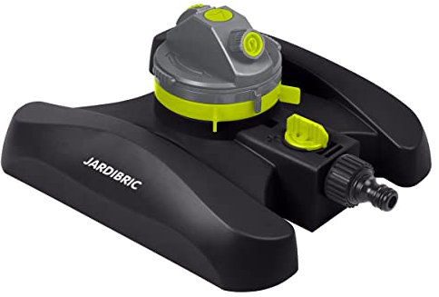 Jardibric - Sprinkler mit Turbine, 2 Düsen, mit Einstellventil