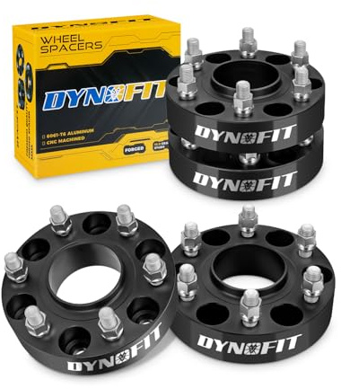Dynofit 1.5 inch 6x5.5 Wheel Spacers for Chevy Silverado GMC Sierra 1500 Yukon XL Avalanche, 4pcs 6x139.7 M14x1.5 Studs 78.1mm Bore Hubcentric Forged Spacer for Tahoe Escalade Suburban