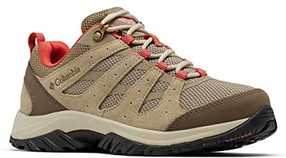 Columbia Redmond 3 Chaussures Basses De Randonnée Et Trekking pour Femme, Marron (Pebble x Scorched Coral), 38 EU