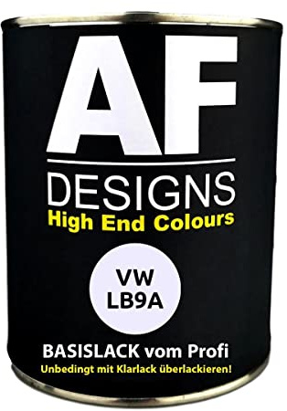 Alex Flittner Designs 250ML Autolack für VW LB9A Candyweiss Basislack spritzfertig