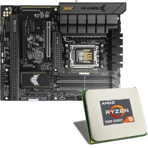 Mainboard Bundle | AMD Ryzen 9 7900X 12x4700 MHz, ASUS TUF Gaming B650-PLUS WiFi, 3X M.2 Port, 6X SATA 6Gb/s, USB 3.2 Gen2 | Tuning Kit | CSL PC Aufrüstkit