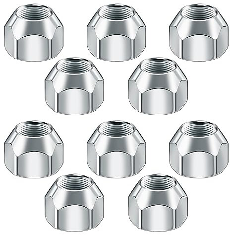 10pcs Locking Wheel Nuts, M12x1.25 Lugs Nuts Tyre Nuts Trailer Lug Nuts Trailer Wheel Nuts Open End Lug Nuts for Ford Trailers Tire Wheel