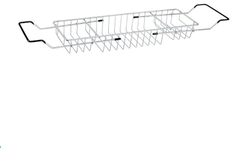 Extendable Bathtub Caddy Tray Chrome Over Bath Tub Rack Shower Organizer