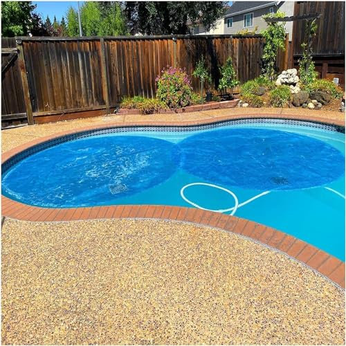 AviiSo Bache Piscine Solaire Film Chauffant Solaire Rond pour Piscine pour Piscine creusée, Couvertures de Couverture de Piscine Solaire à Bulles(Size:3.5m/11.5ft)