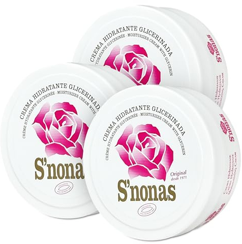 Crema Hidratante Glicerinada para Manos, 3 x 200 ml | Hidrata, Repara, Absorbe Rápidamente y deja la Piel Suave