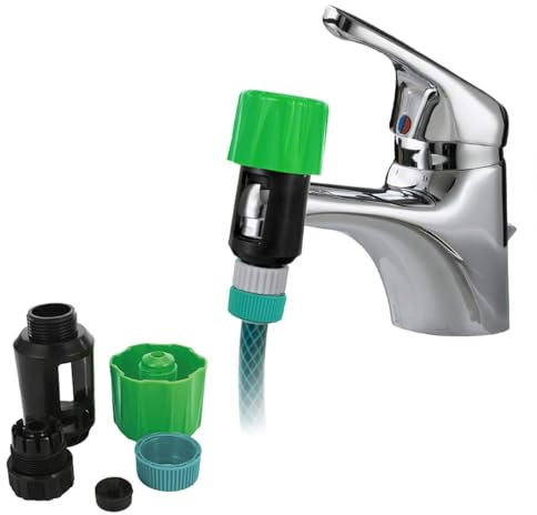 Sonhomay Conector Universal de Agua para Manguera de Jardín y Cocina - Adaptador de Grifo y Accesorios de Riego