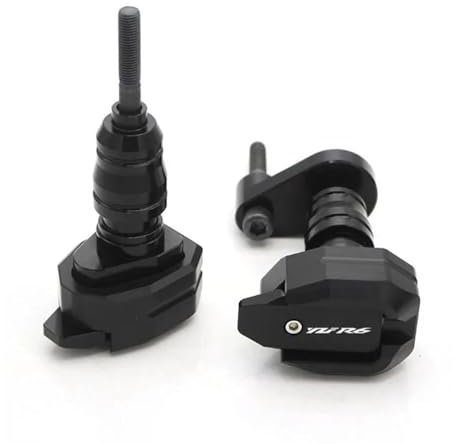 HZBHD Sturzschutz Motorrad-Rahmengleiter, Sturzpads, Motorschutz, Schutzzubehör Für Y&amaha YZF R6 YZFR6 YZF-R6 2006-2016 Crashschutz(Schwarz)