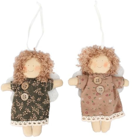PRETYZOOM 2stücke Kleine Engelanhänger Als Weihnachtsschmuck Dekorative Stoffpuppen Zum Aufhängen Am Baum Oder Tür Geschenkidee Für Freunde Und Familie