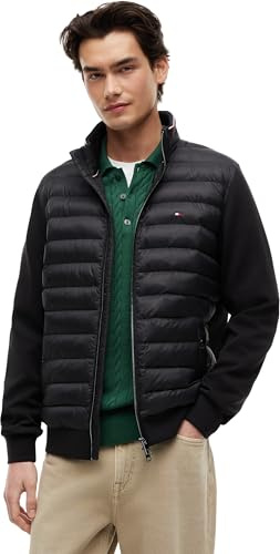 Tommy Hilfiger Herren Mix Media ESS RWB Stand Collar Mw0mw41329 Sweatshirt mit durchgehendem Reißverschluss (1er Pack)