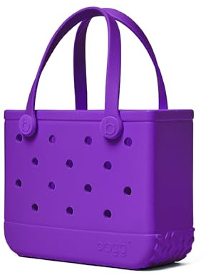 BOGG BAG Bitty Small Tote – 11” x 8.5” x 4.5” – Durable, Washable, Tip-proof – Beach, Pool, Boat, Work, Sports (Houston We Have a Purple)