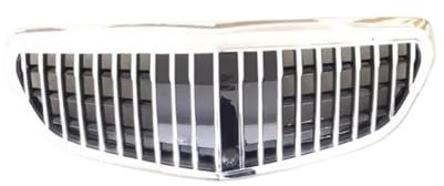 UOEMCRTB Auto Kühlergrill Car-Styling-Mittelgrill Für Mercedes Für Benz E-Klasse W212 2014 2015 Silber-Schwarz-Frontstoßstangen-Mittelgrill(Silber)