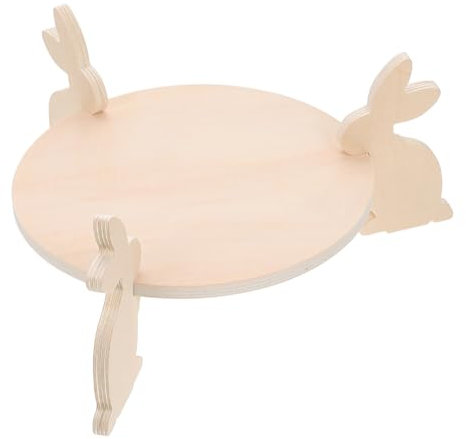 Cabilock Wooden Animal Tray Dessert Plate Cake Tray for Birthday Wedding Party Wood Snacks Dish Bases Para Pasteles for Unicorn Party Themes