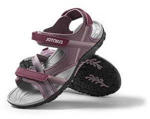 JOTA KA Sandales d'été pour femme – Légères, respirantes et confortables, semelle antidérapante, fermeture Velcro réglable – randonnée, marche et usage quotidien, violet, 41 EU
