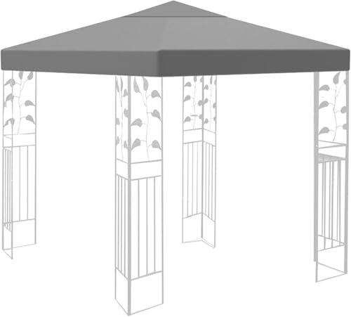 Inoamity Gazebo Ersatzdach 3x3m Wasserdicht UV-Schutz - Robustes Pavillondach für Garten, Camping & Outdoor-Events - Kompatibel mit 3x3m Tonnellen für Familien, Grillfreunde & Gartenbesitzer