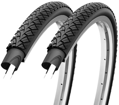 F24Tyre 2er Set Fahrradreifen 28x1,40 Zoll 37-622 700x35c Trekkingreifen