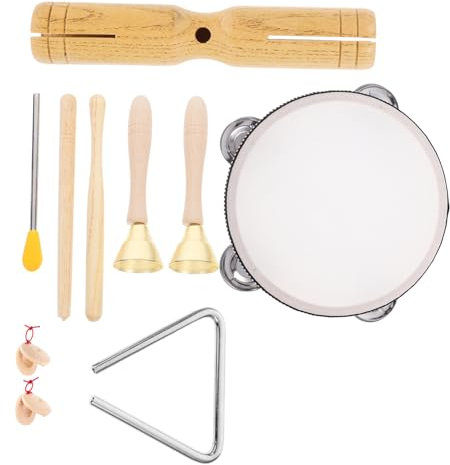 Abaodam Holz Perkussionsinstrumente Für Junge Mädchen Schlaginstrumente-Sets Musikspielzeug Für Kleinkinder Von Jahren