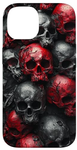 Porta de diseño de Arte de Halloween Dark Horror de Pila de Carcasa para iPhone 14