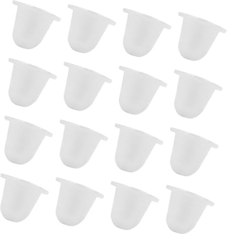FOMIYES 400 Pièces Coupes Silicone pour Pigments Tatouage Souples et Durables Caps Dencre Fuite pour Extensions de Cils et Maquillage Lot de Petites Coupes