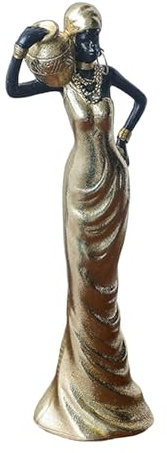La cultura africana ispira resine donna ornamento aggiungendo esotico al soggiorno o all'ufficio Scultura africana artigianale