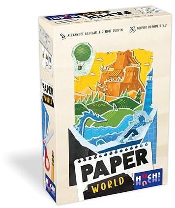 Huch!, Paper World, kreativt brädspel för landskapsarkitektur, spännande kortspel med strategi, för 2-4 spelare från 8 år