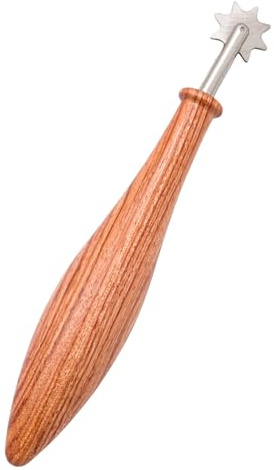 EPIGEIST Modellierwerkzeug für Keramik-texturwalze Holz und Edelstahl Kantenbearbeitungswerkzeug Strukturwalze für Keramik und Polymerclay Tisch-blockdruckwalze zum Anritzen von Platten