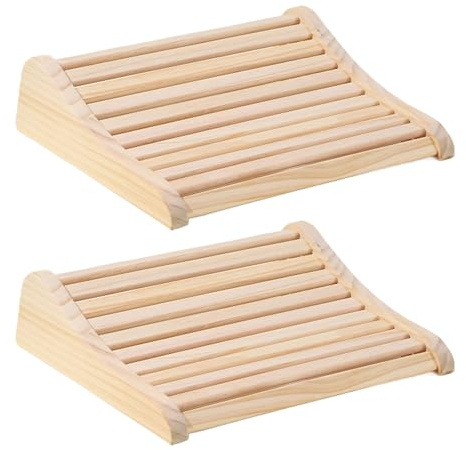 Generisch Sauna Kopfstütze aus 100% Naturholz - Sauna Rückenlehne Holz, Ergonomisches Saunazubehör für entspanntes Liegen -Hochwertige Nackenstütze für maximale Erholung