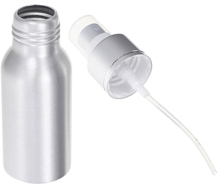 MOBUTOFU Spruzzatore per Cocktail 60ml in Alluminio Leggero Nebulizzazione Fine Bottiglia Spray Vuota Argento per Uso Bar e Cucina