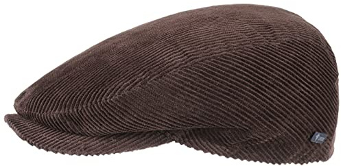 Lipodo Cordial Flatcap Schirmmütze Breitcord Uni einfarbig Made in Italy Damen und Herren Sommer Winter