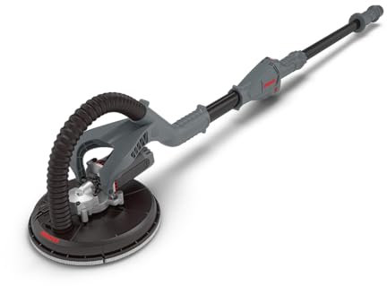 MENZER Drywall Sander LHS 225, for Almost Dust-Free Grinding, incl. Abrasives Set - 110 V