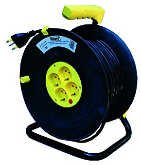 KIPPEN 4034 4034 - Enrollador de cable con disipador térmico de protección, longitud 50 m