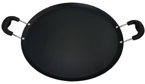 Oster Cocina 111890.01 Zadora Comal Round Carbon Steel with Bakelite Handles, Red