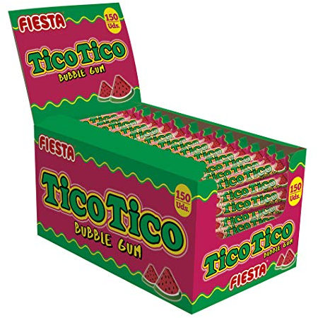 FIESTA Tico Tico Barra de Chicle Sabor Sandía - Caja de 150 unidades