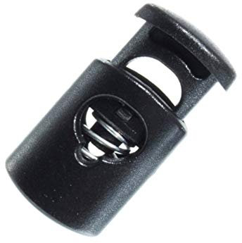 West Coast Paracord Mini-Knebelstopper, Kordelstopper (schwarz, 500 Stück) – Kordelzug-Ersatz zur Sicherung von Schnürsenkeln und Seilen