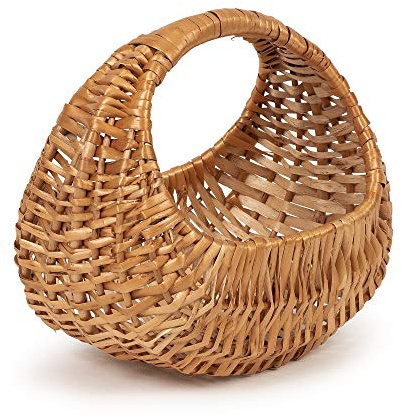 TYSK Design Kinderkorb modern (Größe und Form wählbar) Blumenkorb, Streukörbchen für Blumenkinder/Blumenmädchen, Osterkorb, Kinder-Einkaufskorb, Korb geflochten aus Weide