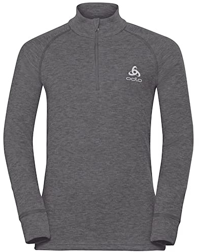 Odlo Unisex Kinder Active Warm Kids Funktionsunterwäsche Langarm Shirt mit Reißverschluss (1er Pack)