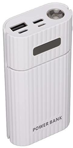 Entatial 2X 21700 Power Bank Fai da Te, affidabile Fai da Te 21700 caricabatteria Professionale Universale per Cellulare(Bianco)