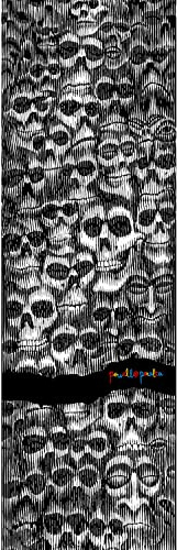 Powell Peralta Skateboard Griptape Color Me Skullz 10.5 x 33 Grip Sheet