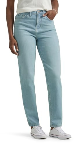 Lee Women's Legendary High Rise Mom Jean, One Tone, 16 Short