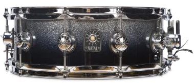 Natal S-MA-S455-MSF Maple Originals Series 14 Inch x 5.5 Inch Snare Drum l 7-Ply Maple Shell l Tru-Tone Tension Rods l Tri-Throw Snare Mechanism l Triple Flange Hoops l Midnight Sparkle Fade Finish