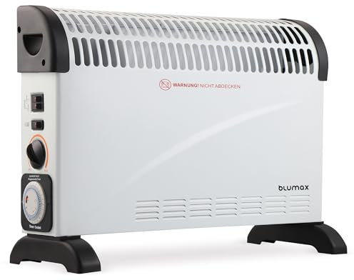 blumax Heizgerät 2000W | energiesparende Konvektorheizung | Elektroheizung für Innenräume | mit Turbolüfter | elektrische Heizung für 20-30m²