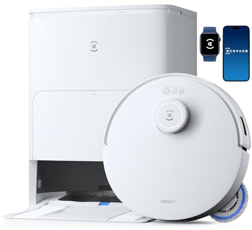 ECOVACS DEEBOT T30S Robot Aspirador y Fregasuelos, 11000Pa, Tecnología ZeroTangle, Trapeador de Bordes Adaptativo TruEdge™, Autovaciado, Autorecarga, Elevación Automática de Trapeador