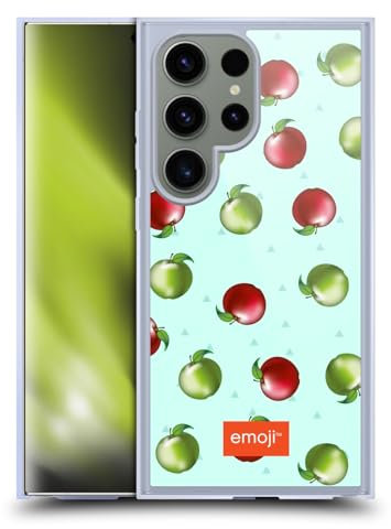 Head Case Designs Licenza Ufficiale Emoji® Mele Frutti Custodia in Gel [Protezione di Grado Militare] Compatibile con Samsung Galaxy S24 Ultra 5G E Compatibile con MagSafe