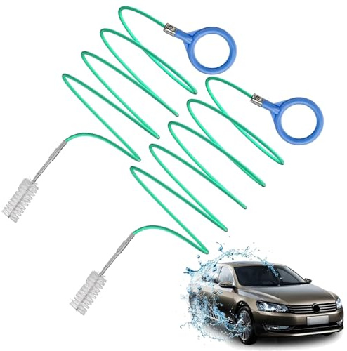 2 Pezzi Tubo di Alimentazione Flessibile Spazzola di Scarico, 3+5m Spazzola del Foro di Scarico del Tetto Apribile, Extra Lunga Spazzola per la Pulizia del Serbatoio Carburante