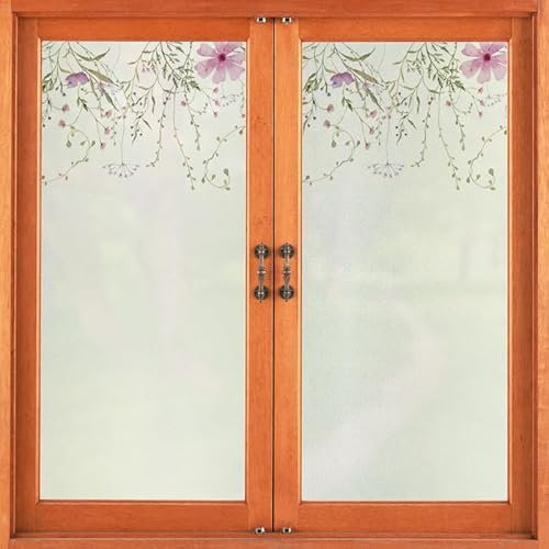 Milchglasfolie Lila Olivgrün Fensterfolie Blickdicht Fenster Sichtschutzfolie Milchglasfolie Selbstklebend Fenster Milchglasfolie Fenster Sichtschutzfolie Fenster Folie für Fenster 60x116cm/3 Pcs