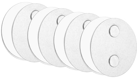 QUARKZMAN 4 Stück Rauchmelder Magnethalter mit Extra Starken Klebepads & 2-Fach Magneten Universal Magnethalterung Aufhängung zum Kleben 50mm Durchmesser für Rauchwarnmelder Feuermelder